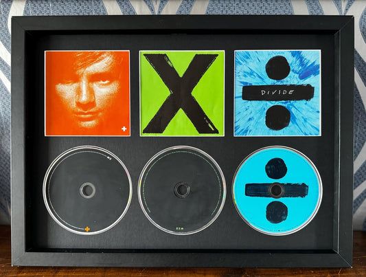 Ed Sheeran  | + | x | %  | Retro Triple CD Wall Display | Frame Not Included |