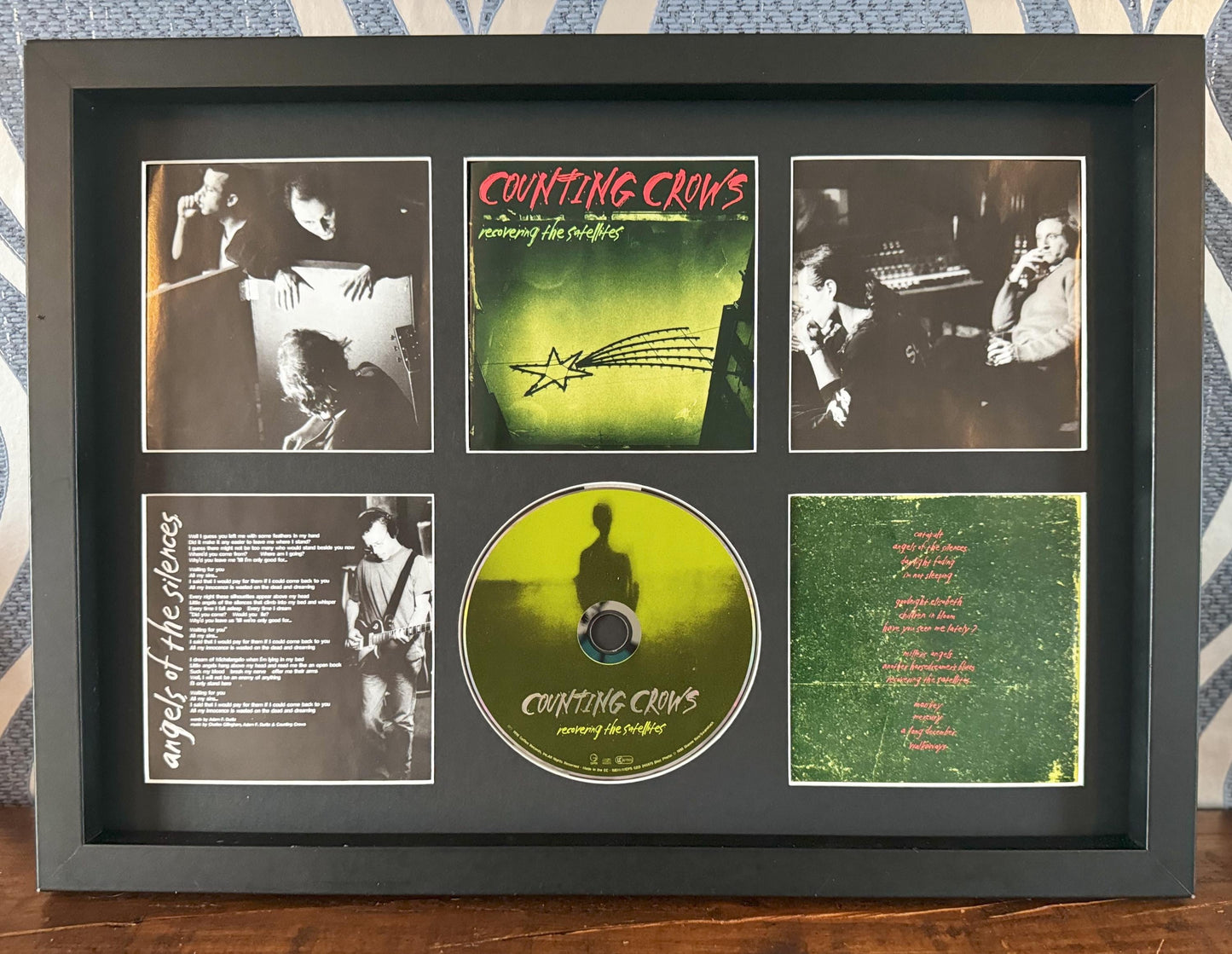 The Counting Crows | Recovering The Satellites | Retro Mounted CD Wall Display | Frame Not Included |