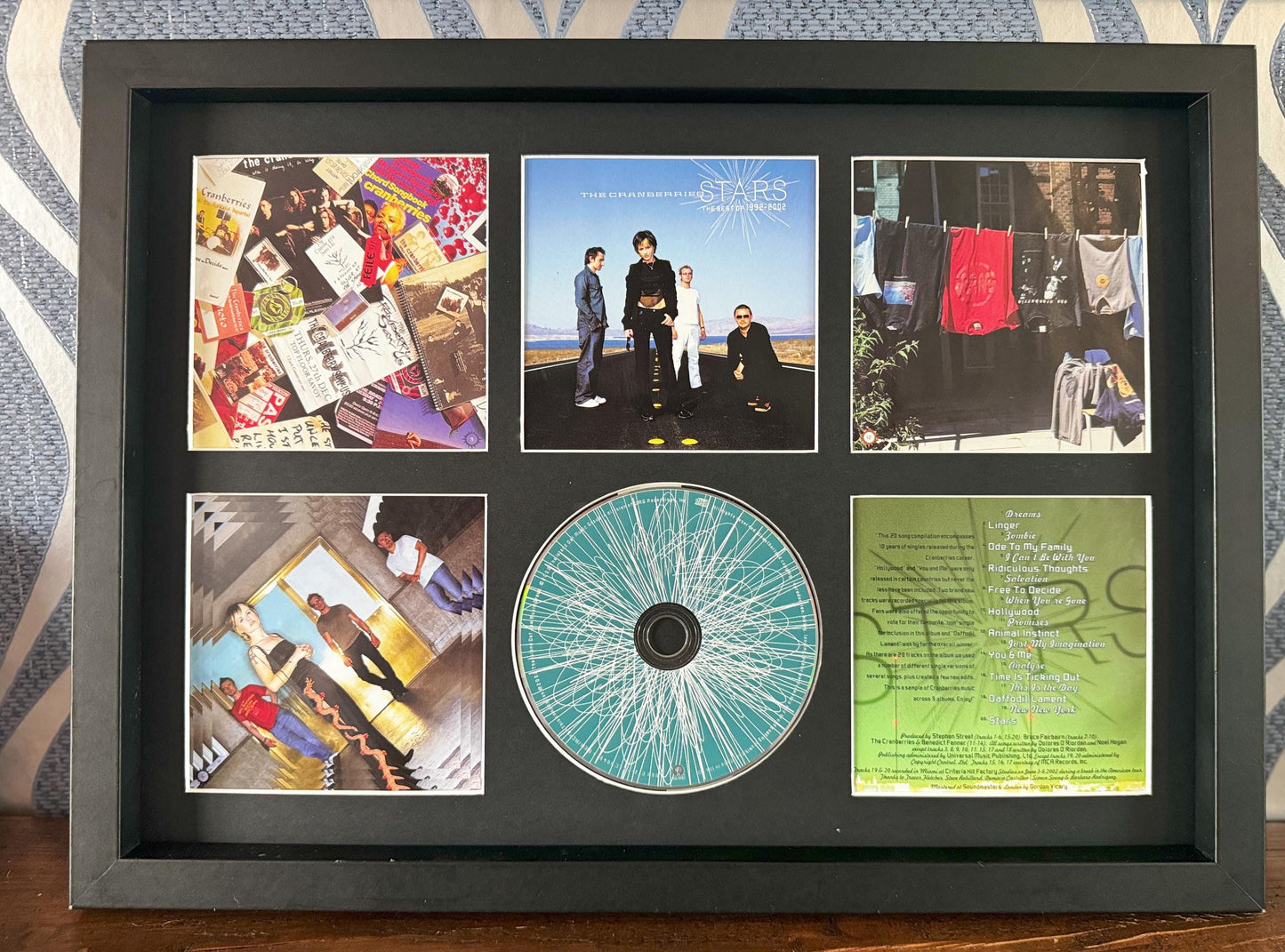 The Cranberries | Stars The Best Of 1992-2002 | Retro Mounted CD Wall Display | Frame Not Included |