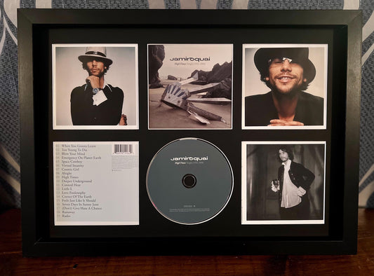 Jamiroquai | High Times The Singles 1992-2006 | Retro Mounted CD Wall Display | Frame Not Included |