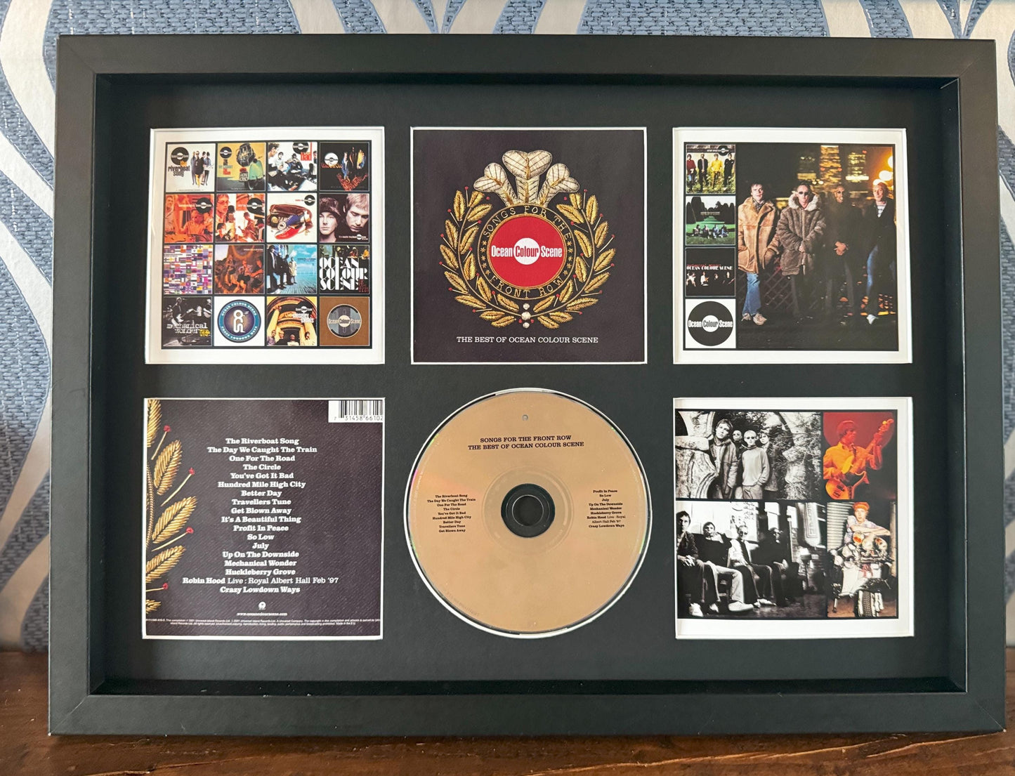 Ocean Colour Scene | Songs For The Front Row Best Of | Retro Mounted CD Wall Display | Frame Not Included |