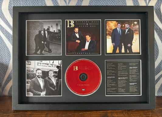 Michael Ball & Alfie Boe | Together | Retro Mounted CD Wall Display | Frame Not Included |