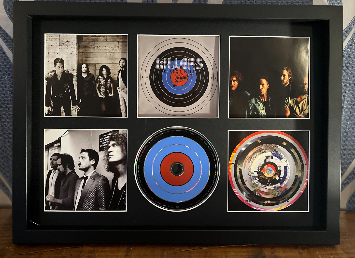 The Killers | Direct Hits | Retro Mounted CD Wall Display | Frame Not Included |