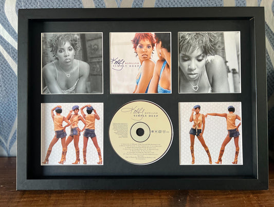 Kelly Rowland | Simply Deep | Retro Mounted CD Wall Display | Frame Not Included |