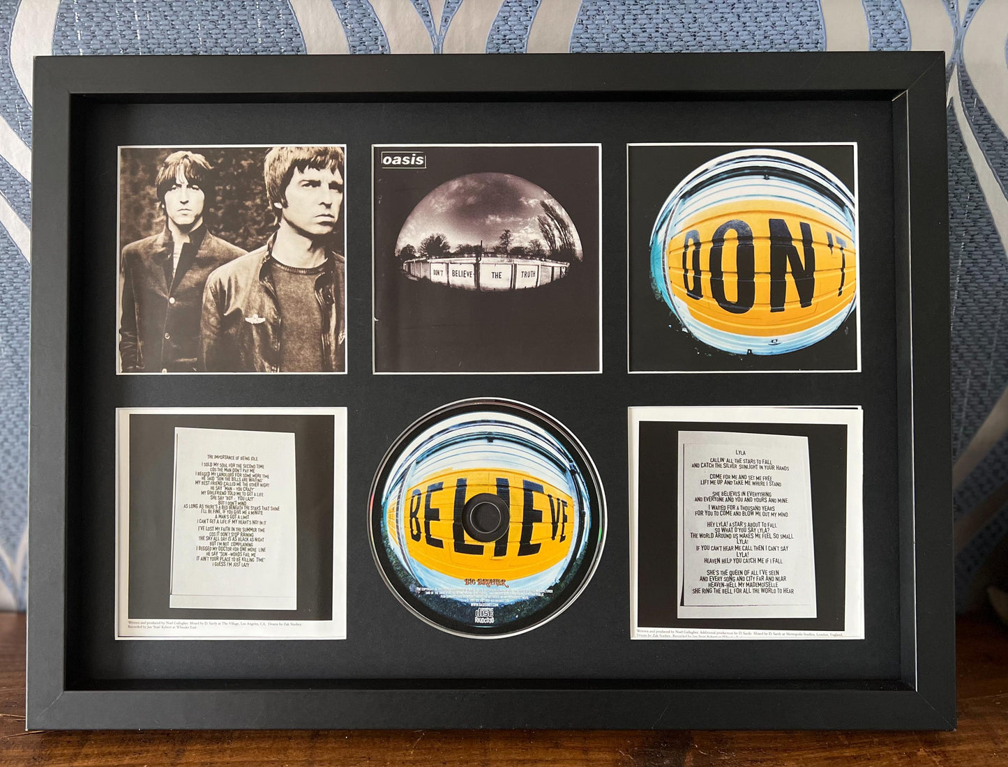 Oasis | Don't Believe The Truth | Retro Mounted CD Wall Display | Frame Not Included |