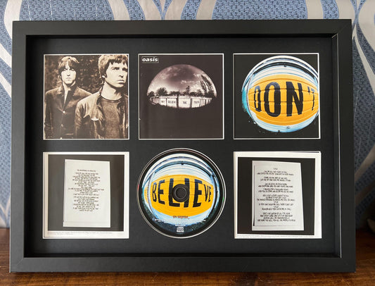 Oasis | Don't Believe The Truth | Retro Mounted CD Wall Display | Frame Not Included |