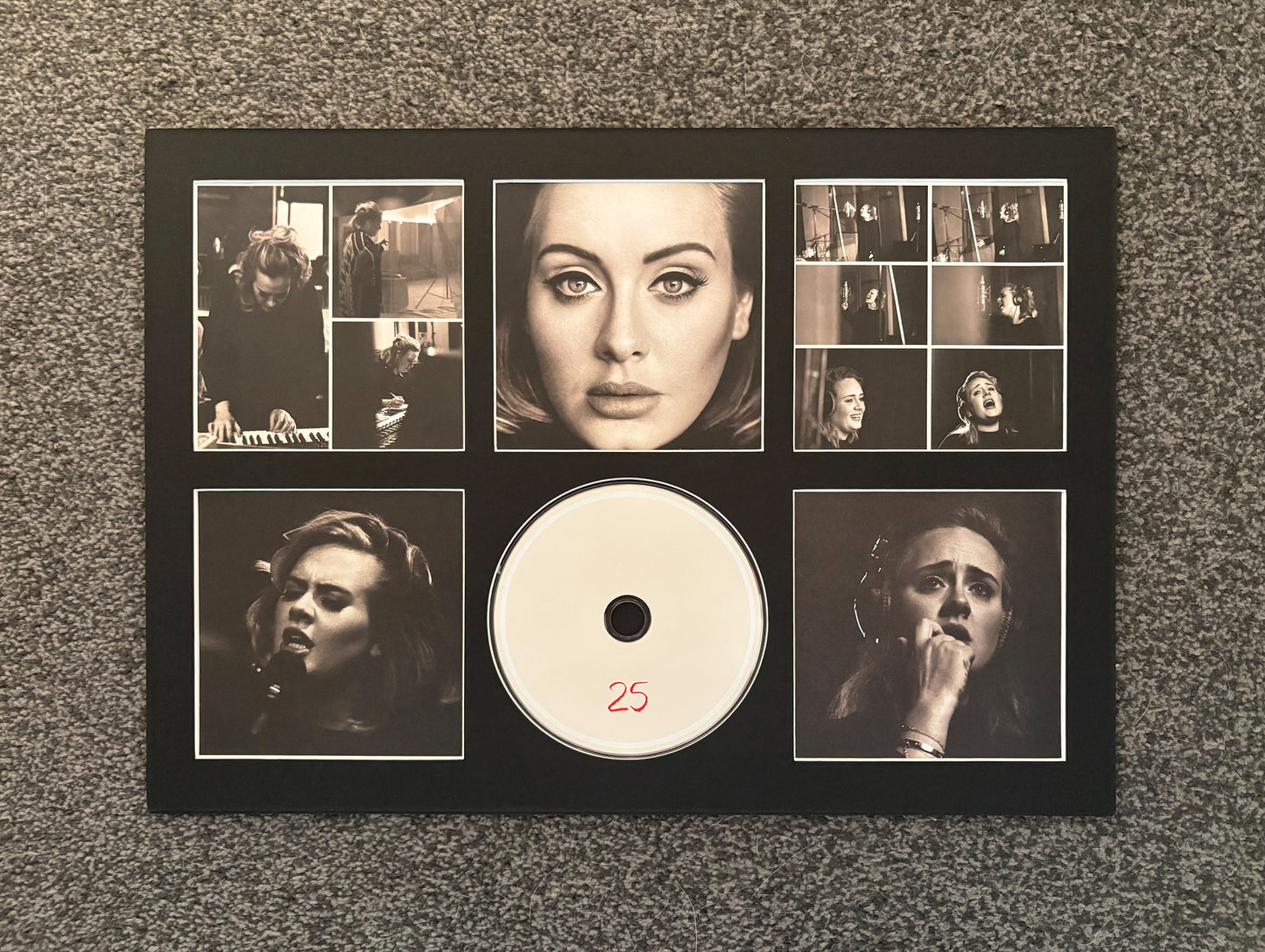 Adele | 25 | Retro Mounted CD Wall Display | Frame Not Included |