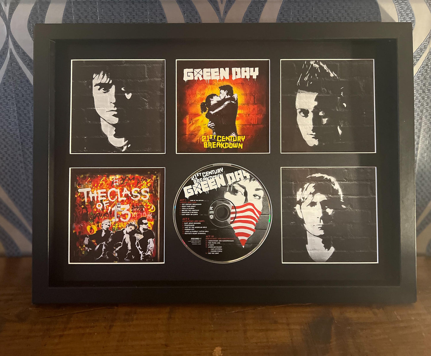 Green Day | 21st Century Breakdown | Retro Mounted CD Wall Display | Frame Not Included |