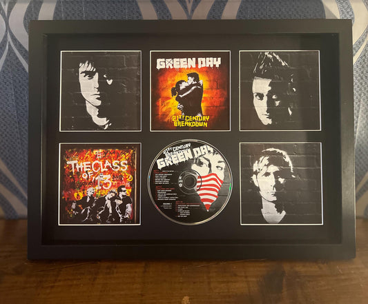 Green Day | 21st Century Breakdown | Retro Mounted CD Wall Display | Frame Not Included |