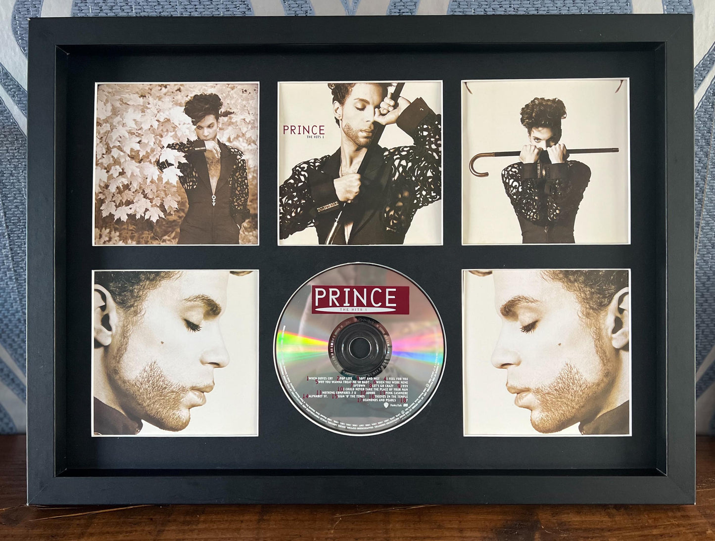 Prince | The Hits 1 | Retro Mounted CD Wall Display | Frame Not Included |