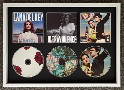 Lana Del Rey | Born To Die | Ultraviolence | NFR | Retro Triple CD Wall Display | Frame Not Included |