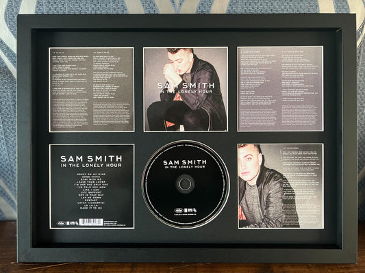 Sam Smith | In The Lonely Hour | Retro Mounted CD Wall Display | Frame Not Included |