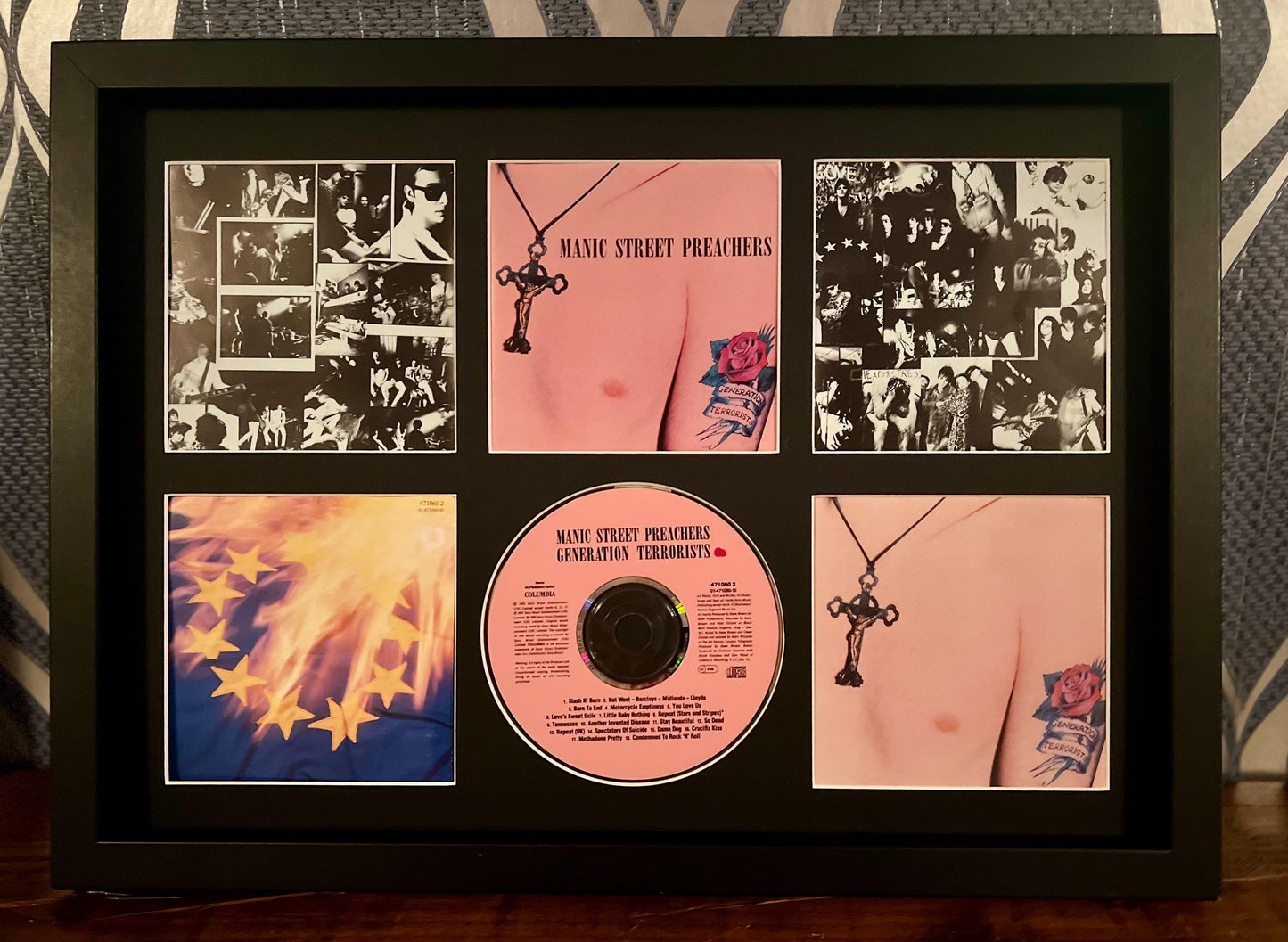 Manic Street Preachers | Generation Terrorists | Retro Mounted CD Wall Display | Frame Not Included |