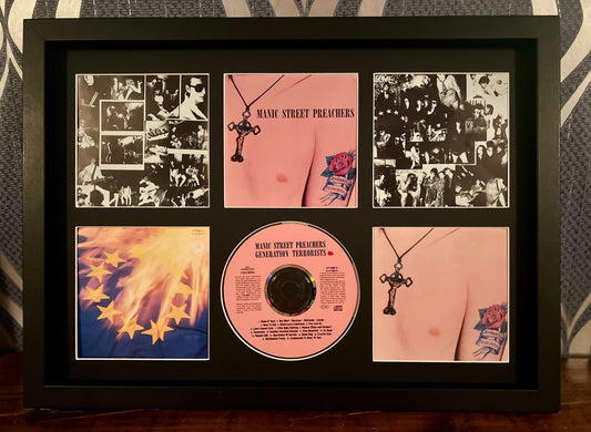 Manic Street Preachers | Generation Terrorists | Retro Mounted CD Wall Display | Frame Not Included |