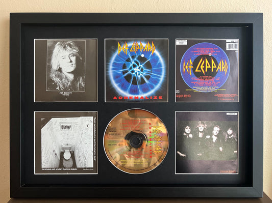 Def Leppard | Adrenalize | Retro Mounted CD Wall Display | Frame Not Included |