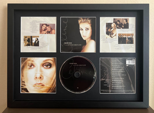 Celine Dion | Let's Talk About Love | Retro Mounted CD Wall Display | Frame Not Included |