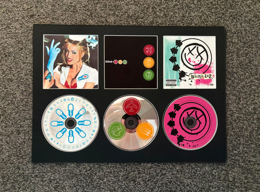 Blink 182 | Enema Of The State | Take Off Your Pants & Jacket | Blink 182 | Retro Triple CD Wall Display | Frame Not Included |