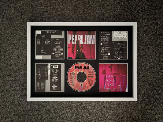Pearl Jam | Ten | Retro Mounted CD Wall Display | Frame Not Included |