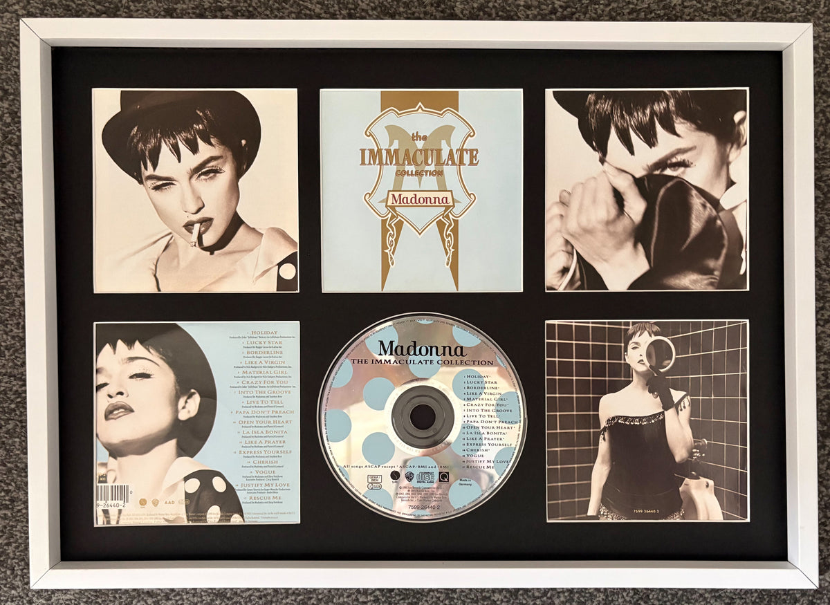 Madonna | The Immaculate Collection | Retro Mounted CD Wall Display | Frame Not Included |