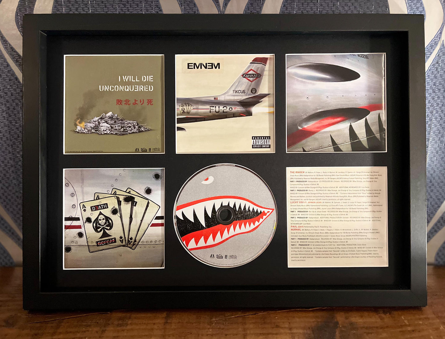 Eminem | Kamikaze | Retro Mounted CD Wall Display | Frame Not Included |