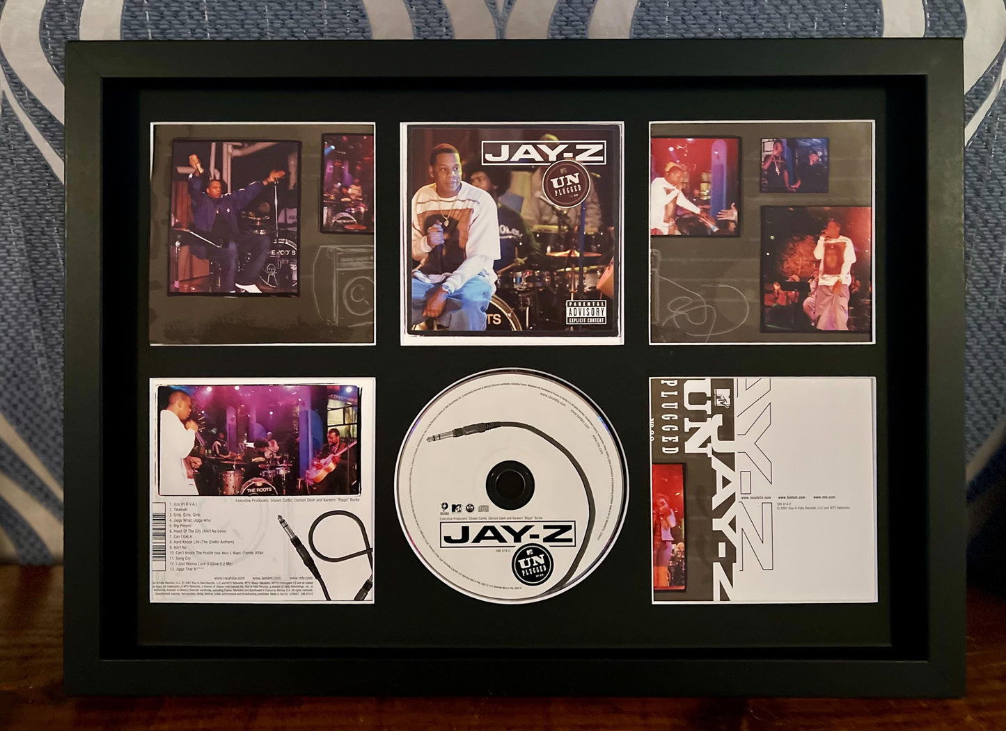 Jay Z | Unplugged | Retro Mounted CD Wall Display | Frame Not Included |