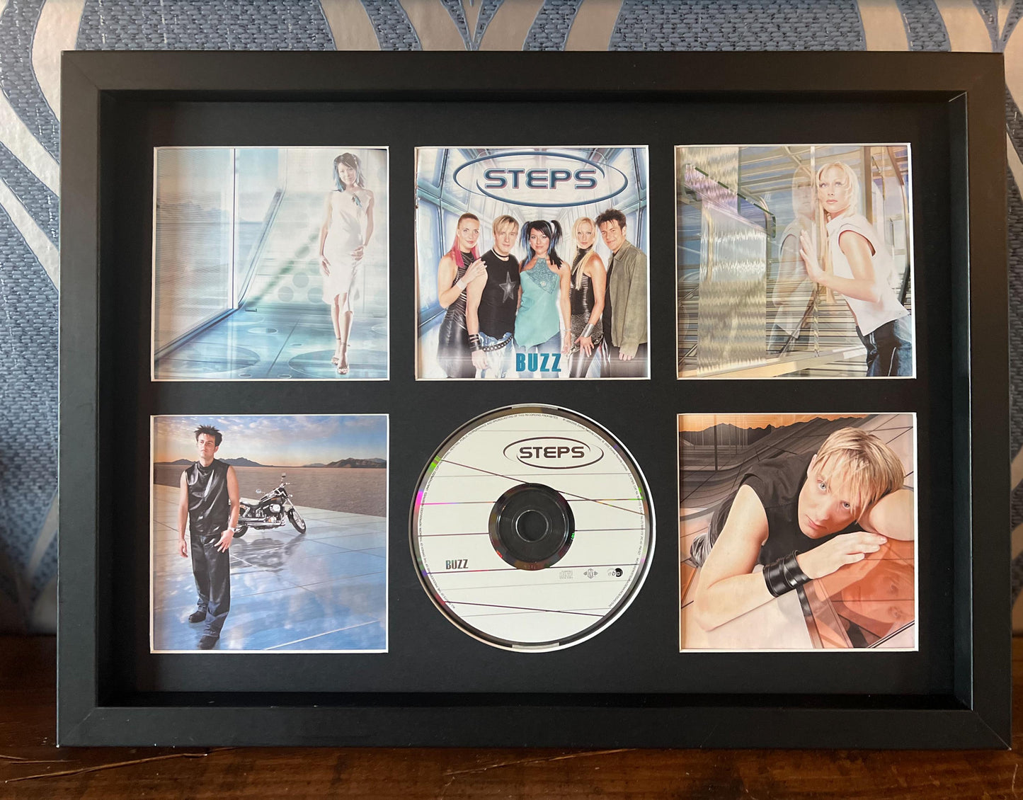 Steps  | Buzz | Retro Mounted CD Wall Display | Frame Not Included |