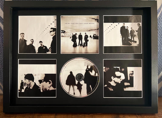 U2 | All That You Can Leave Behind | Retro Mounted CD Wall Display | Frame Not Included |