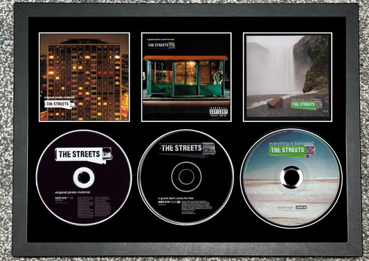 The Streets | Original Pirate Material | A Grand Don't Come For Free | Everything Is Borr... | Triple CD Wall Display | Frame Not Included |