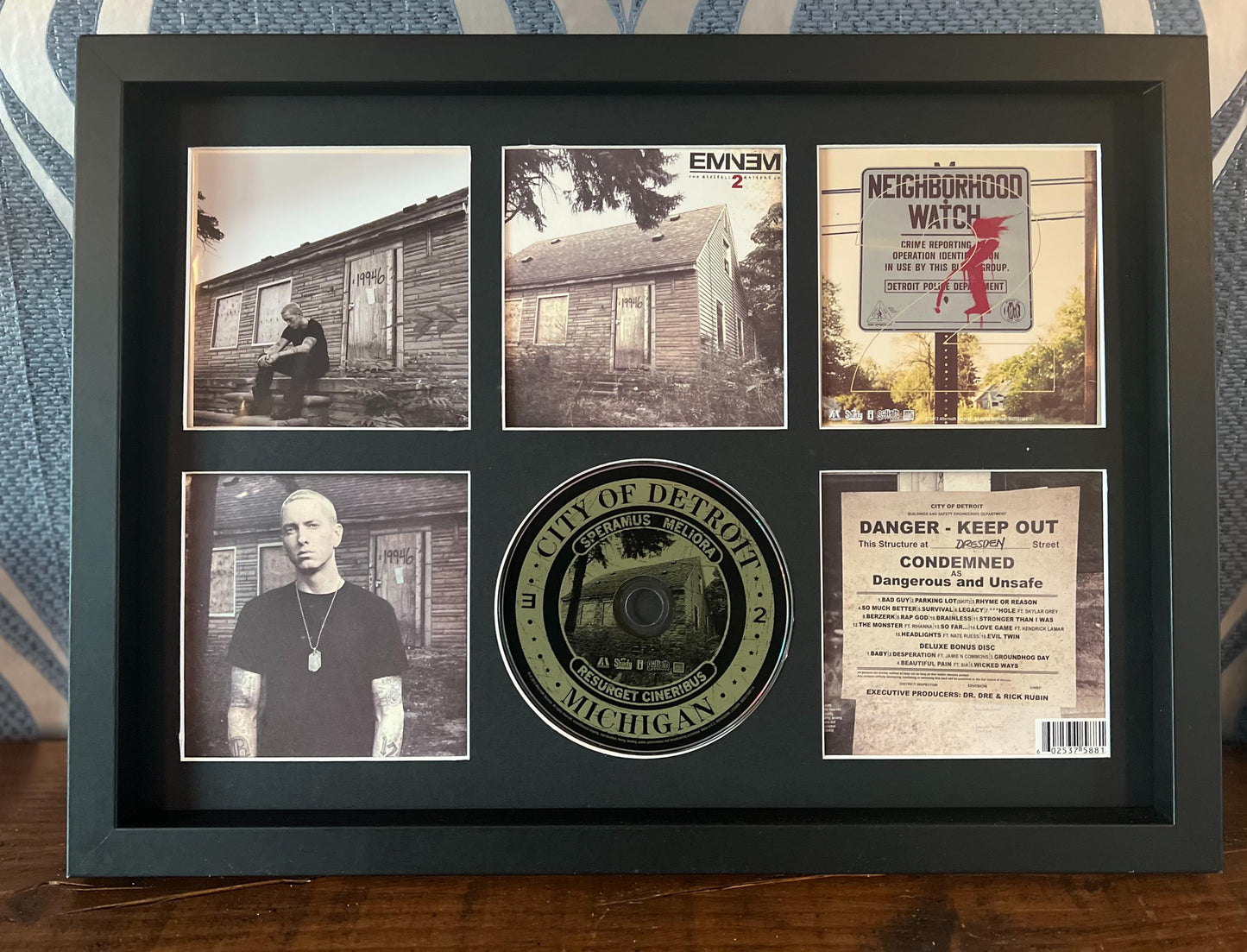 Eminem | The Marshall Mathers LP 2 | Retro Mounted CD Wall Display | Frame Not Included |