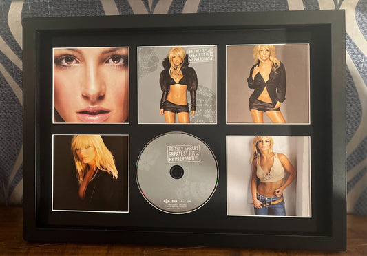 Britney Spears | My Prerogative : The Greatest Hits | Retro Mounted CD Wall Display | Frame Not Included |