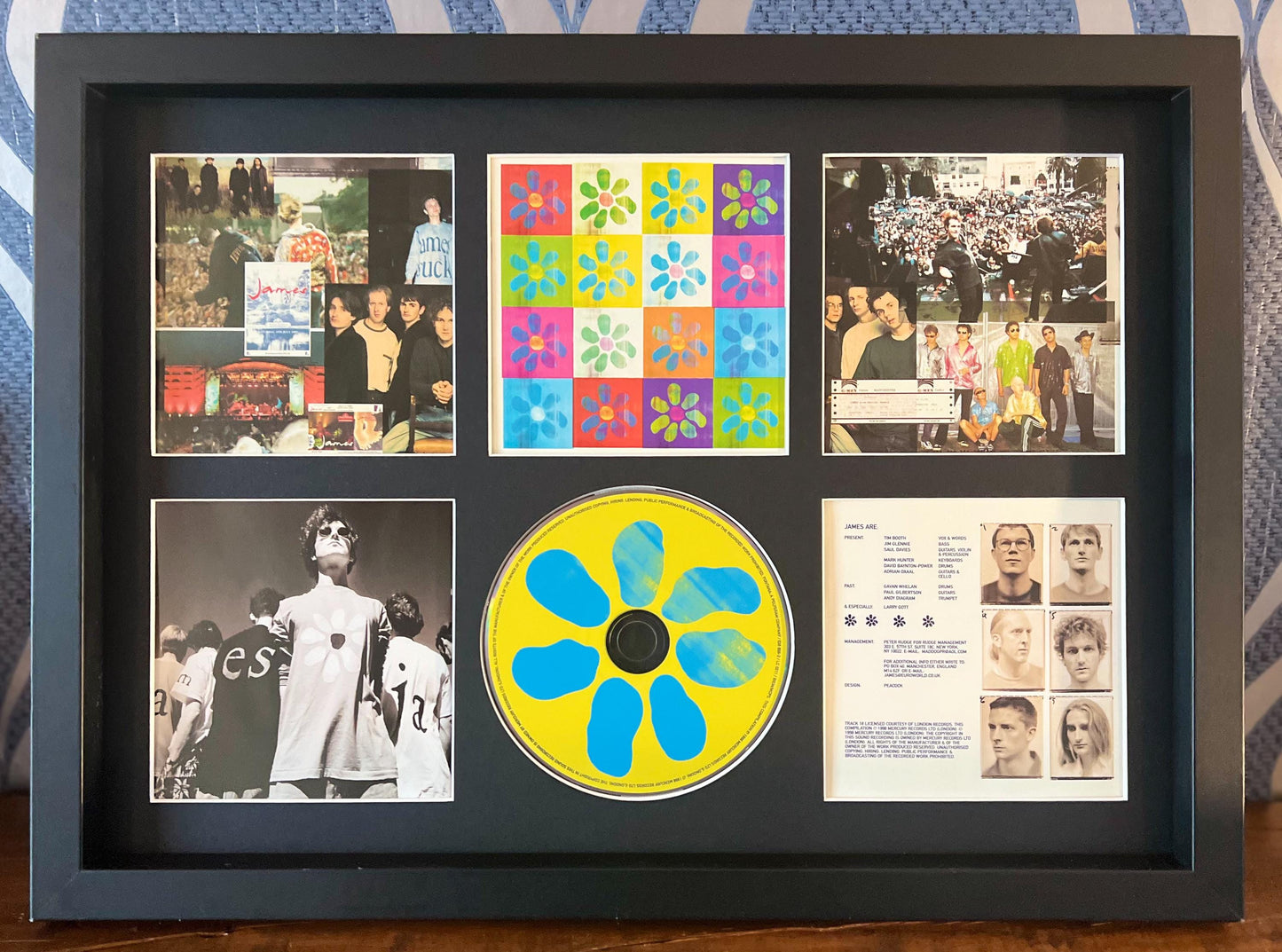 James | The Best Of | Retro Mounted CD Wall Display | Frame Not Included |