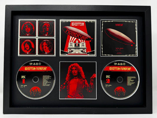 Led Zeppelin | Mothership | Retro Double Mounted CD Wall Display | Frame Not Included |