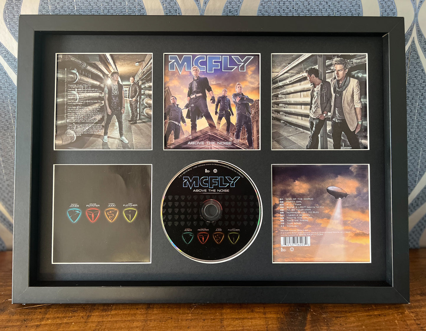 McFly | Above The Noise | Retro Mounted CD Wall Display | Frame Not Included |