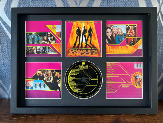 Charlie's Angels | Original Soundtrack | Retro Mounted CD Wall Display | Frame Not Included |