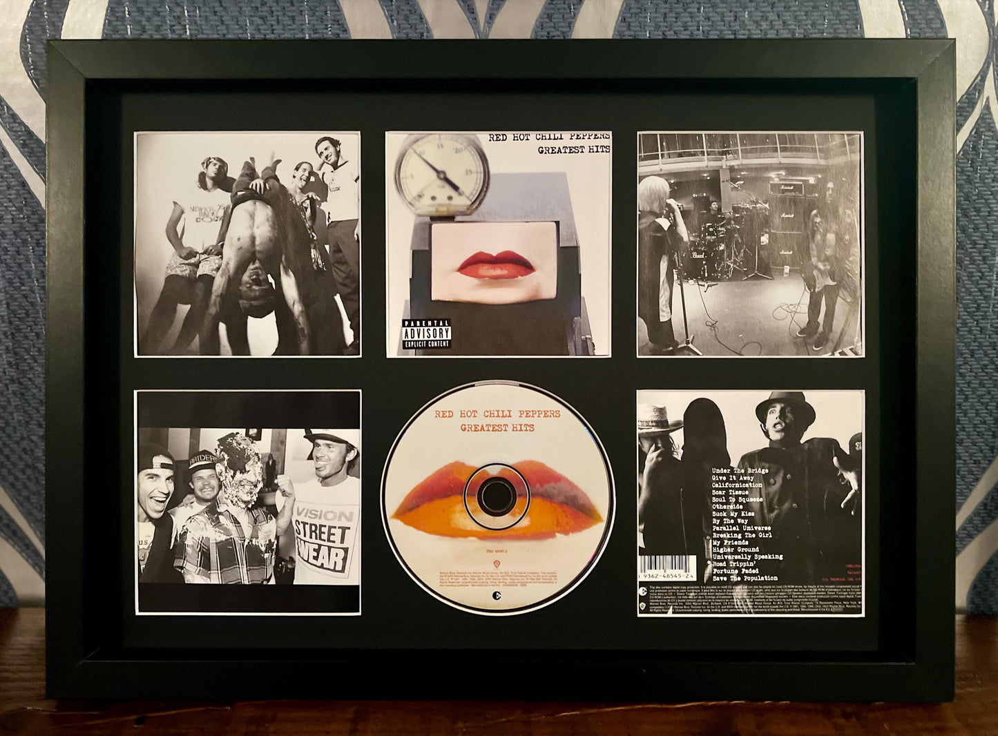 Red Hot Chili Peppers | Greatest Hits | Retro Mounted CD Wall Display | Frame Not Included |
