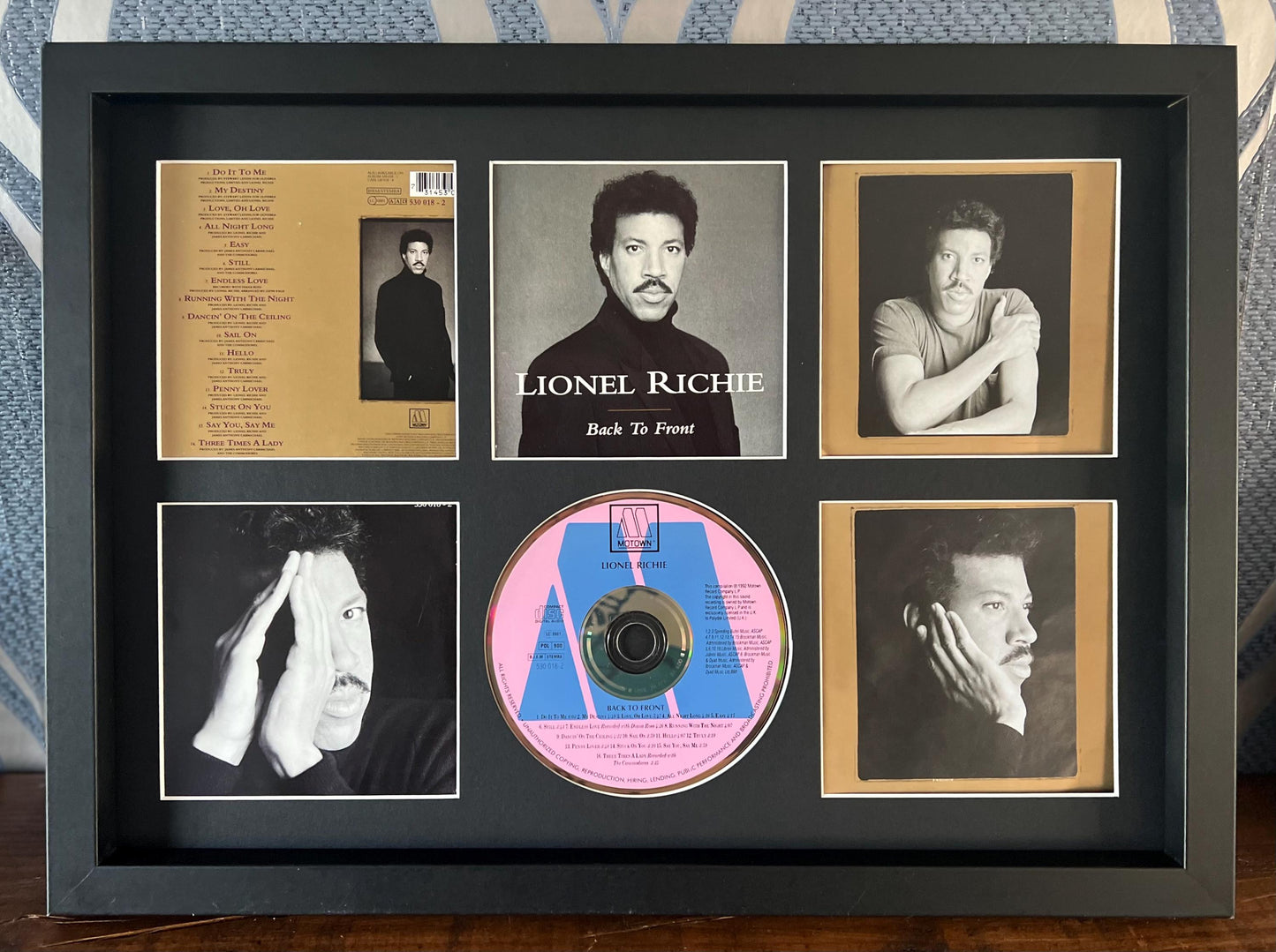 Lionel Richie | Back To Front | Retro Mounted CD Wall Display | Frame Not Included |