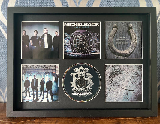 Nickelback | Dark Horse | Retro Mounted CD Wall Display | Frame Not Included |