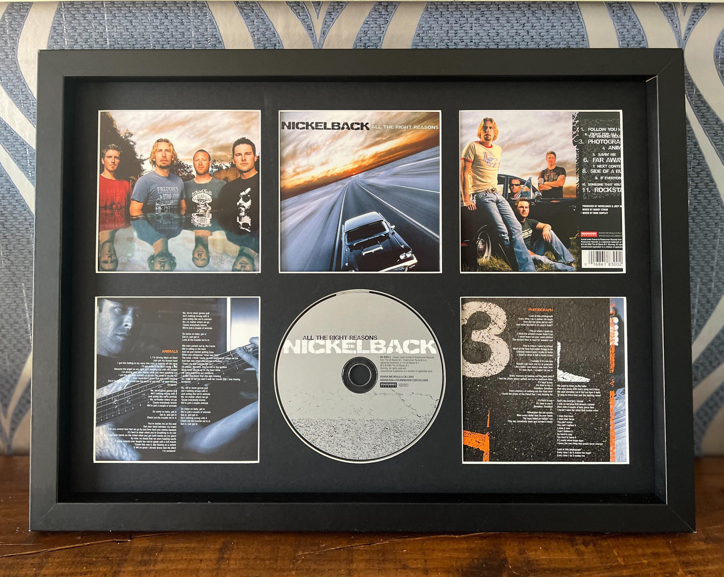 Nickelback | All The Right Reasons | Retro Mounted CD Wall Display | Frame Not Included |