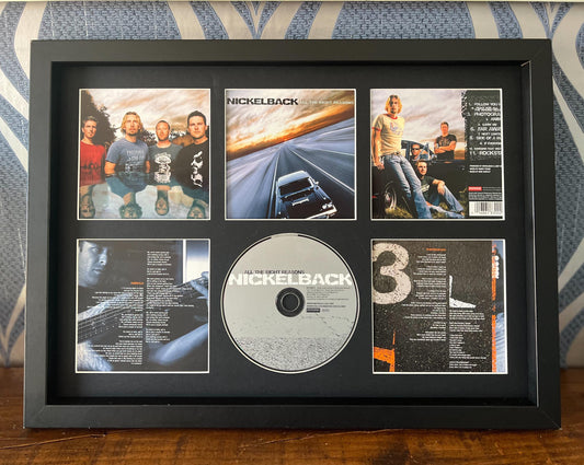 Nickelback | All The Right Reasons | Retro Mounted CD Wall Display | Frame Not Included |