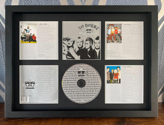 No Doubt | The Singles Collection 1992-2003 | Retro Mounted CD Wall Display | Frame Not Included |