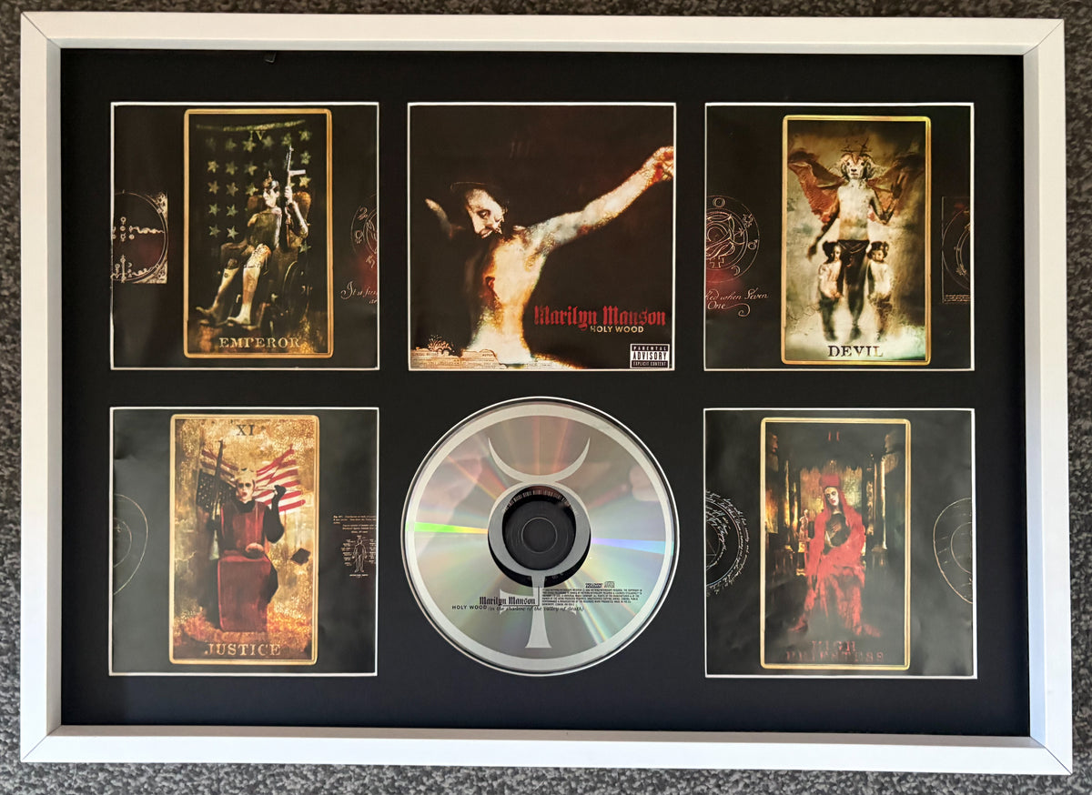 Marilyn Manson | Holy Wood (In The Shadow Of The Valley Of Death) | Retro Mounted CD Wall Display | Frame Not Included |