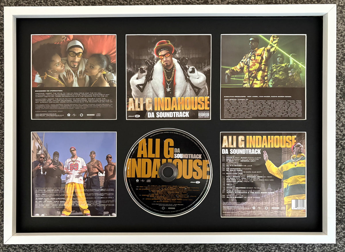Ali G | In Da House | Original Soundtrack | Retro Mounted CD Wall Display | Frame Not Included |