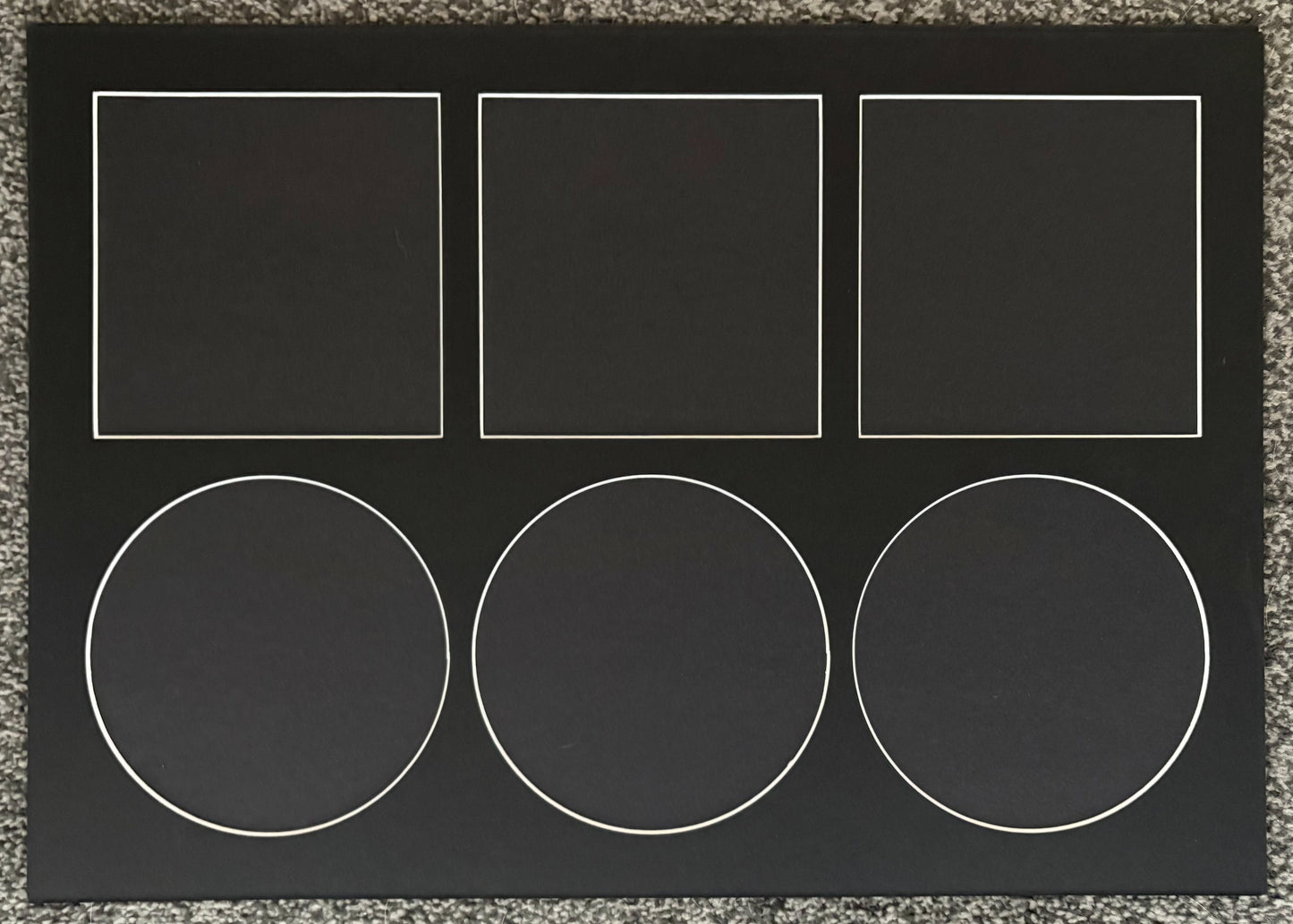 Triple CD Blank Mount | Create Your Own CD Display | Backboard Included For Easy Framing | (Copy) (Copy)
