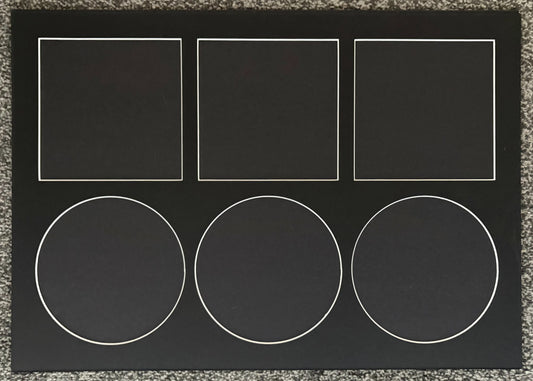 Triple CD Blank Mount | Create Your Own CD Display | Backboard Included For Easy Framing | (Copy) (Copy)