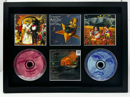The Smashing Pumpkins | Mellon Collie and the Infinite Sadness | Retro Double Mounted CD Wall Display | Frame Not Included |