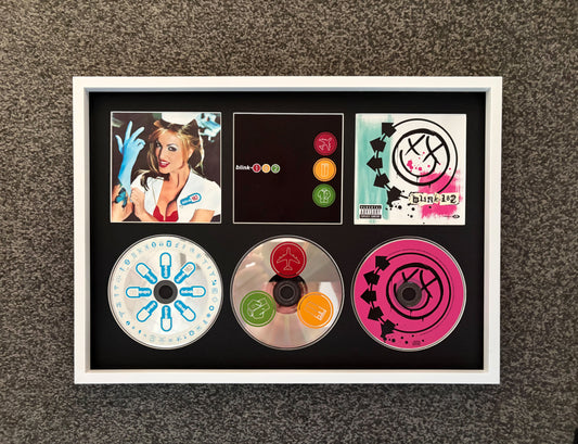 Blink 182 | Enema Of The State | Take Off Your Pants & Jacket | Blink 182 | Retro Triple CD Wall Display | Frame Not Included |