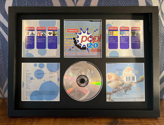 Erasure |  Pop! The First 20 Hits| Retro Mounted CD Wall Display | Frame Not Included |