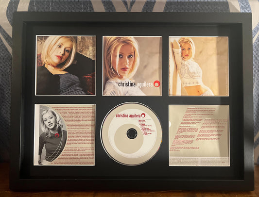 Christina Aguilera | Christina Aguilera | Retro Mounted CD Wall Display | Frame Not Included |