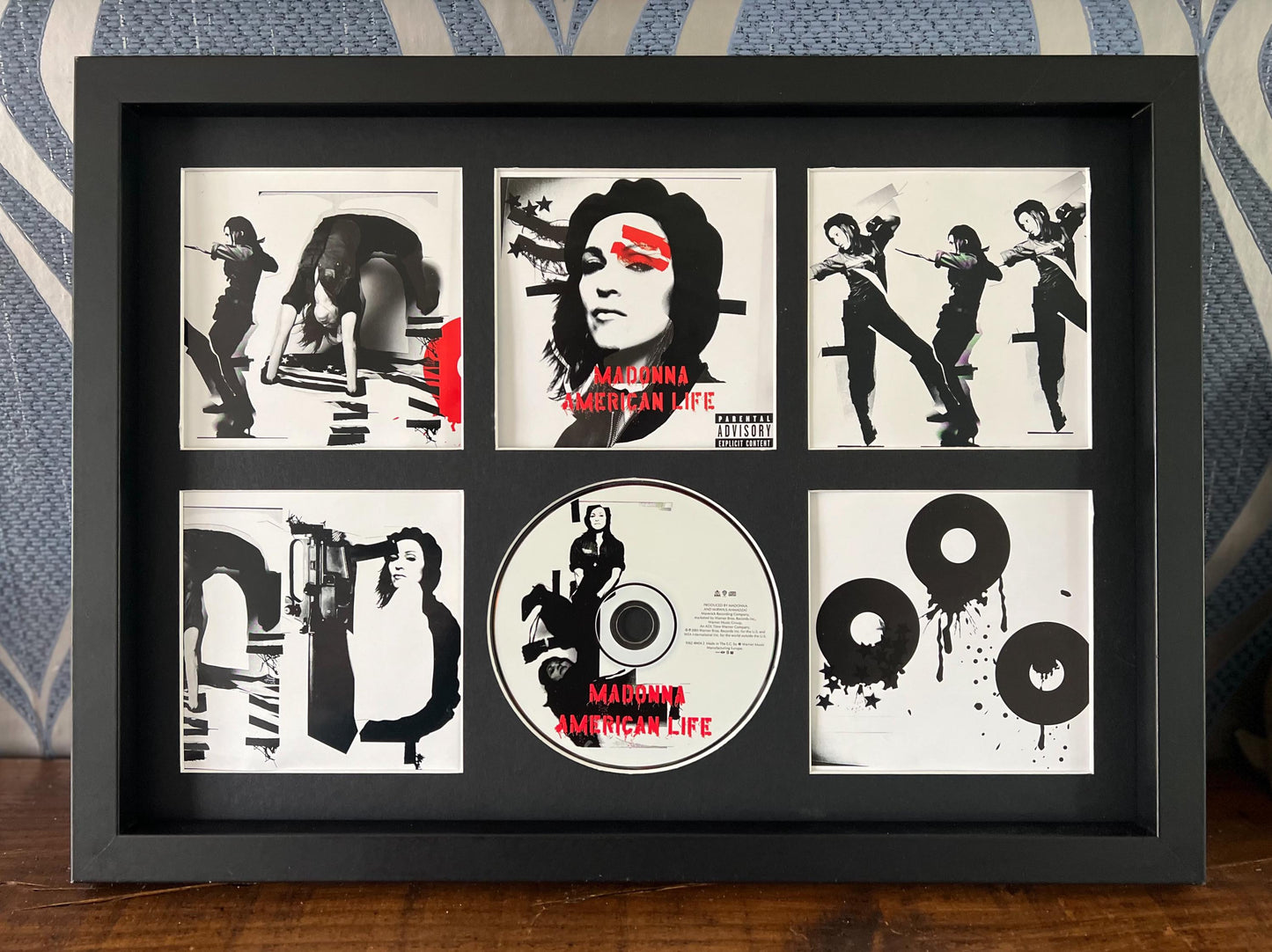 Madonna  | American Life | Retro Mounted CD Wall Display | Frame Not Included |