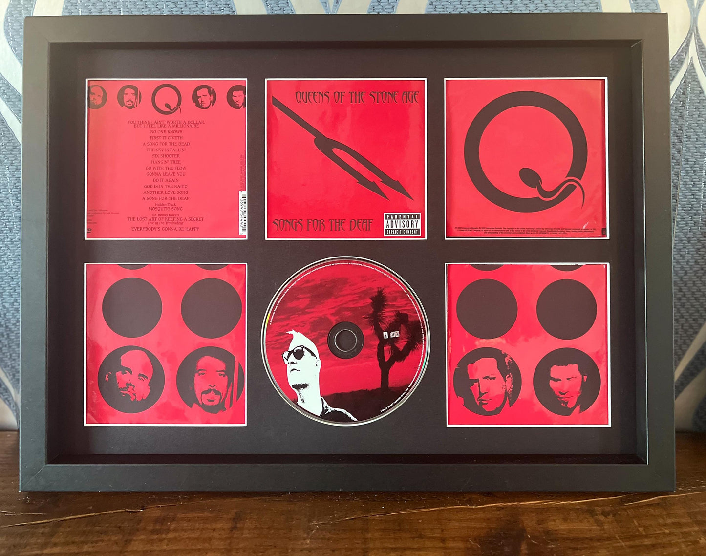 Queens Of The Stone Age | Songs For The Deaf | Retro Mounted CD Wall Display | Frame Not Included |